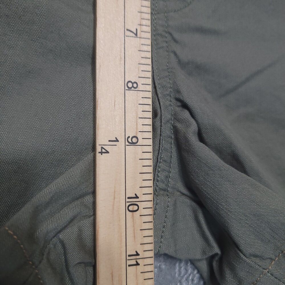Levis "Crafted With Pride" Shorts Womens 10 Mid Rise Chino Green Cotton - Picture 8 of 16